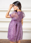 Ella Organza Puff Sleeve Babydoll Minidress-***FINAL SALE***-Hand In Pocket