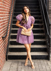 Ella Organza Puff Sleeve Babydoll Minidress-***FINAL SALE***-Hand In Pocket