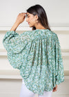 Alexa Glittered Kimono Top-Hand In Pocket
