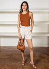 Michael Stars Paloma Boatneck Tank-Rustique-Hand In Pocket