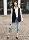 Pistola Audrey Mid Rise Skinny Crop - Sierra Distressed-Hand In Pocket