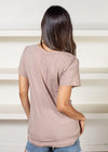 Bobi Basic Boyfriend Tee - Taupe ***FINAL SALE***-Hand In Pocket
