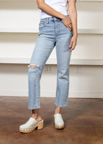 Pistola Lennon High Rise Bootcut Jean - Rainer Distressed-Hand In Pocket