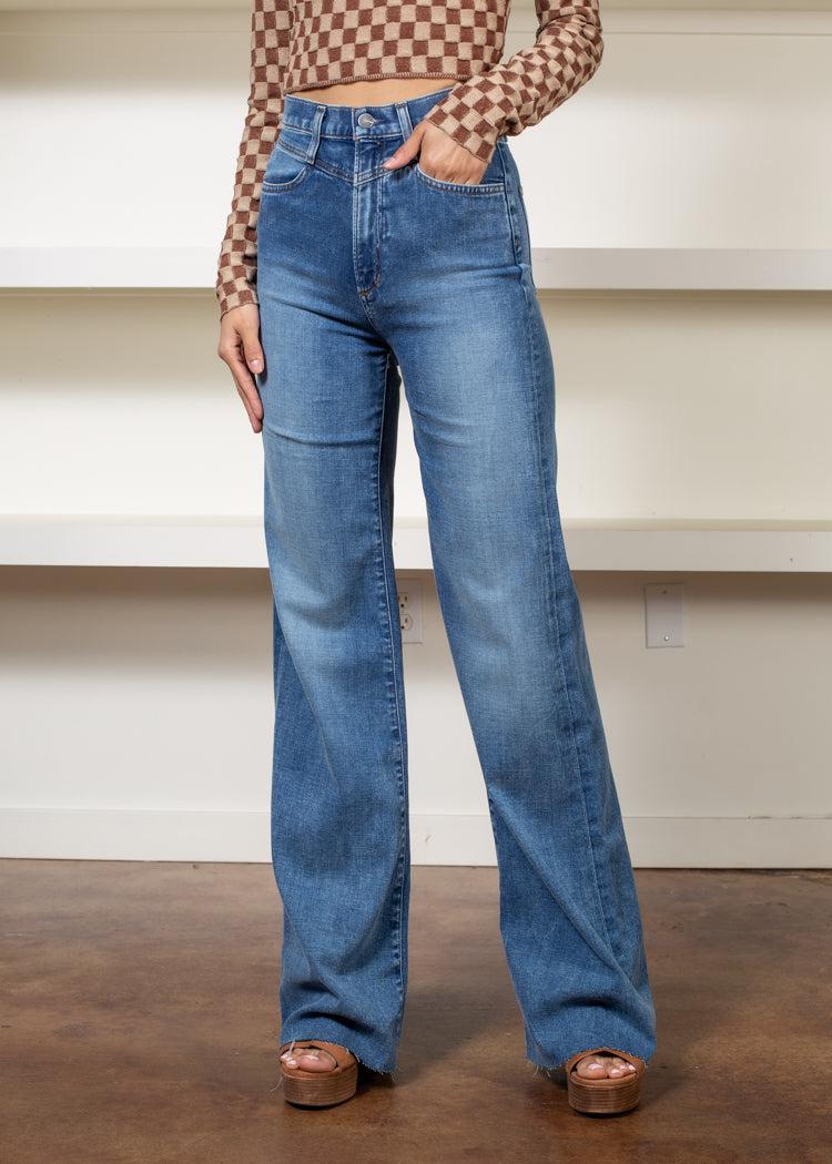 Joes Jeans The Goldie Plazzo Pant - Windward-Hand In Pocket