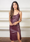 Giselle Faux Leather Slip Dress ***FINAL SALE***-Hand In Pocket