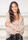 Elena Camel Sweater Set-Hand In Pocket