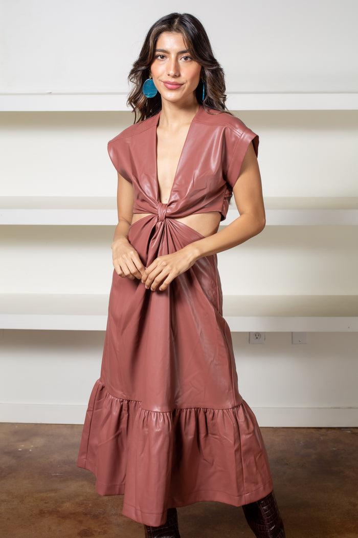 Lana Cut Out Midi Dress ***FINAL SALE***-Hand In Pocket