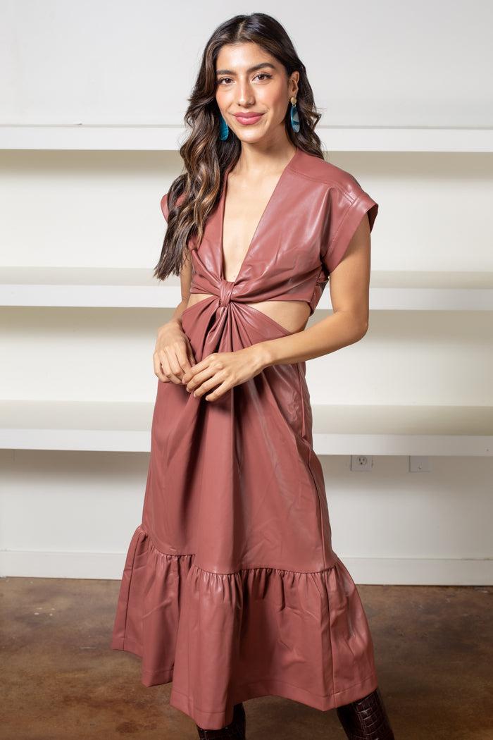 Lana Cut Out Midi Dress ***FINAL SALE***-Hand In Pocket