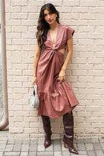 Lana Cut Out Midi Dress ***FINAL SALE***-Hand In Pocket
