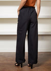 Sara Wide Leg Trousers-Black-Hand In Pocket