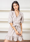Velvet Heart Belted Corduroy Mini Dress-***FINAL SALE***-Hand In Pocket