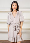 Velvet Heart Belted Corduroy Mini Dress-***FINAL SALE***-Hand In Pocket