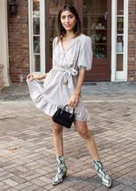 Velvet Heart Belted Corduroy Mini Dress-***FINAL SALE***-Hand In Pocket