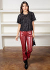 Pistola Lennon High-Rise Cropped Bootcut Jean - Carmine-***FINAL SALE***-Hand In Pocket