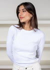Michael Stars Nori Long Sleeve Tee-Hand In Pocket