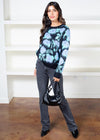 Dahlia Floral Pattern Pullover Crewneck Sweater ***FINAL SALE***-Hand In Pocket