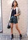 Bobi Long Sleeve V Neck Blouse-Black -***FINAL SALE***-Hand In Pocket