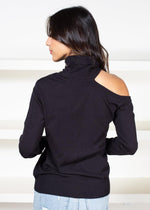 Pipa Ribbed Cut Out Shoulder-Hand In Pocket