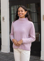 Natalie Mock Neck Sweater-Lilac-***FINAL SALE***-Hand In Pocket