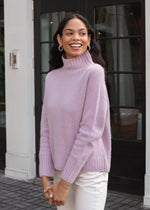 Natalie Mock Neck Sweater-Lilac-***FINAL SALE***-Hand In Pocket
