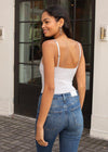 525 America Cupped Tank Cami ***FINAL SALE***- Silver-Hand In Pocket