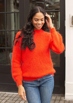 FRNCH Italian Made Knitted Aperol Sweater ***FINAL SALE***-Hand In Pocket