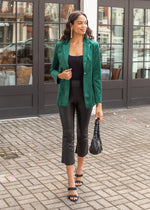 Tongass Velvet Blazer-Hand In Pocket
