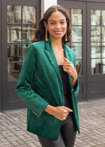 Tongass Velvet Blazer-Hand In Pocket