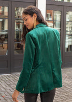 Tongass Velvet Blazer-Hand In Pocket