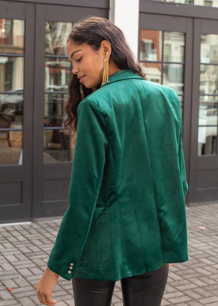 Tongass Velvet Blazer-Hand In Pocket