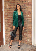 Tongass Velvet Blazer-Hand In Pocket