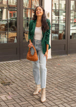 Tongass Velvet Blazer-Hand In Pocket