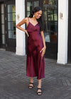 Chandler Side Button Surplice Midi Dress-***FINAL SALE***-Hand In Pocket