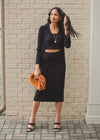 525 America Ribbed Skirt-Hand In Pocket