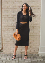 525 America Ribbed Skirt-Hand In Pocket