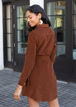Velvet Heart Anita Corduroy Shirt Dress - Brown-***FINAL SALE***-Hand In Pocket