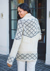 Line + Dot Elise Knit Fringed Cardigan-Hand In Pocket
