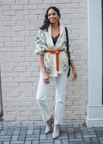 Line + Dot Elise Knit Fringed Cardigan-Hand In Pocket