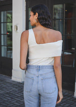Line + Dot Sylvie One Shoulder Sweater Top-***FINAL SALE***-Hand In Pocket