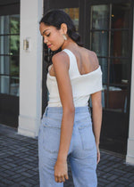 Line + Dot Sylvie One Shoulder Sweater Top-***FINAL SALE***-Hand In Pocket
