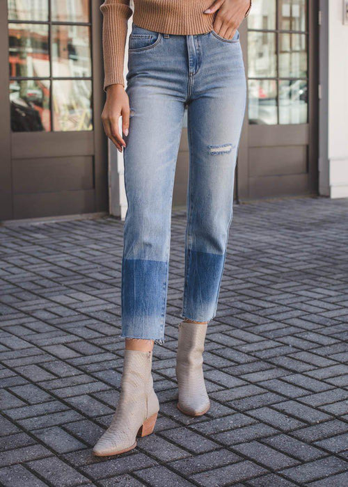 Blank NYC The Madison Crop - Side Lines***FINAL SALE***-Hand In Pocket