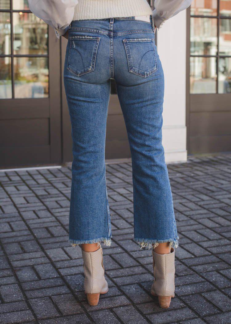 Joes Jeans The Callie High Rise Cropped Bootcut- ***FINAL SALE***-Hand In Pocket