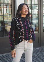 Raya Thread Detail Sweater-***FINAL SALE***-Hand In Pocket