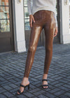 Commando Faux Patent Leather Leggings - Cinnamon ***FINAL SALE***-Hand In Pocket