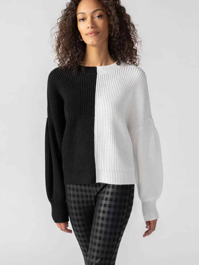 Sanctuary Half and Half Sweater-Hand In Pocket