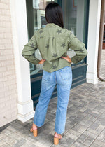 Blank NYC Counting Stars Utility Jacket - Olive-Hand In Pocket