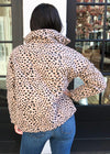 Alpine Spotted Quilted Puffer Jacket - Taupe-Hand In Pocket
