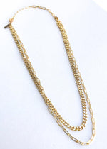 Farrah B Kept Secret Layered Necklace - Gold-Hand In Pocket