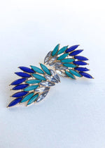 Lolita Wing Earrings - Blue-Hand In Pocket