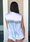 Karlie Crash Tie Dye Satin Tee- Watercolor Tie Dye-***FINAL SALE***-Hand In Pocket